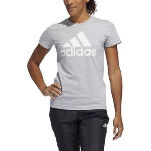Adidas Women's Graphic Short Sleeve Crew Neck Tee in SMALL Grey Heather